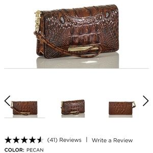 Brahmin Brown "Debra" Wristlet/Wallet